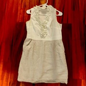 The Loft Ruffled V-Neck Dress